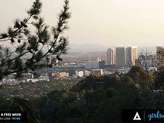 お尻, デカ尻, なめる, オマンコ, 赤毛, タトゥー, 三人, オッパイの