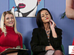 イギリス人, フェムドム, ヒール, 入門, パンティ, ストッキング, スカートのぞき, のぞき