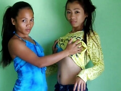 Asiatisch, Frau, Filipina, Fingern, Behaart, Orgasmus, Muschi, Dürr