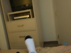 Blondine, Blasen, Besamung, Fussjob, Freundin, Rasiert, Titten, Vibrator