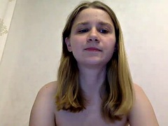 素人, ブロンド, 公共, 一人