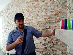 Amerikaans, Blond, Hondjeshouding, Sperma in gezicht, Masseren, Moeder die ik wil neuken, Natuurlijke tieten, Olie