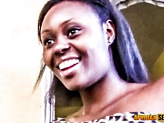 Afrikanisch, Grosser schwanz, Blasen, Spermaladung, Schwanz, Schwarz, Öffentlich, Schlampe