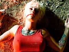 Blondine, Blasen, Hundestellung, Handjob, Lecken, Muschi, Tätowierung, Jungendliche (18+)