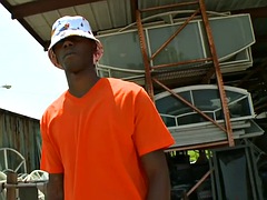 Anal, Negro, Mamada, Ébano, Gay, Interracial, Al aire libre