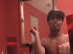 素人, 黒人, 黒人, 顔射, ゲイ, 毛深い, オナニー, シャワー