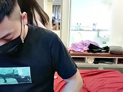 Asiatique, Gros seins, Sucer une bite, Chinoise, Couple, Nénés