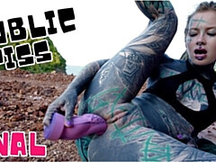 Amateur, Hembra, Alemán, Masturbación, Orinar, Público, Solo, Juguetes