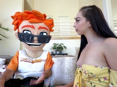 My Fake Blind Walking Stick Made Scarlett Rosewood Cum Hard & Take Creampie