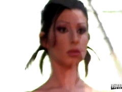 アナル, デカ尻, 茶髪の, 異人種間, なめる, 淫乱熟女, コキ, 剃毛