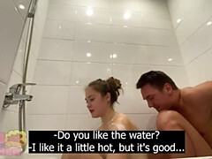 Amateur, Grosse bite, Sucer une bite, Éjaculation interne, Fille, Petite femme, Chatte, Adolescente