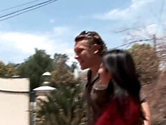 Grosse titten, Blasen, Braunhaarige, Spermaladung, Schwanz, Latina, Milf, Rau