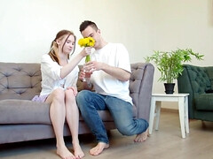 18, アナル, ヨーロピアン, 指いじり, Hd, キス, ピグテール, ガリガリ