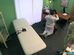 Leie, Fingern, Lecken, Massage, Büro, Muschi, Uniform, Spanner