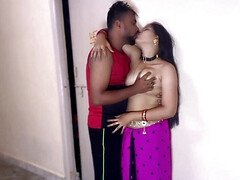 Handsome chick with naturals making love with her lover