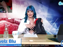Big Boobs Girl Plays With Her Pussy Live On Air - Jewelz blu