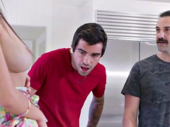 Grosse bite, Sucer une bite, Faciale, Léchez, Masturbation, Suçant, Nénés, Épouse