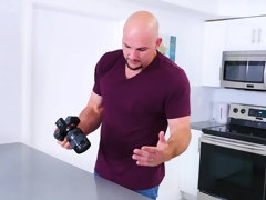 アメリカ人, フェラチオ, 茶髪の, バック, Hd, キッチン, 自然山雀, 馬乗り