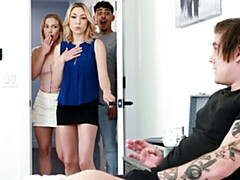 Grosser schwanz, Blasen, Paar, Hundestellung, Flotter vierer, Natürlichen titten, Jungendliche (18+), Titten