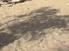素人, ビキニ, 爸, オーガズム, ハメ撮り, 公共, 剃毛, 長身