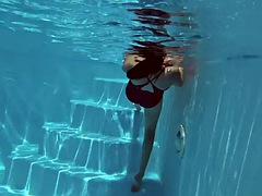 Chica, Flexible, Sexo duro, Húngaro, Solo, Adolescente, Tetas, Bajo el agua