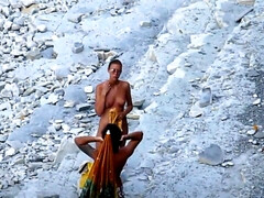 Blowing Off Compilation At Public Beach Hidden Cam