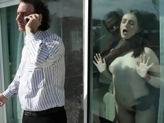 Grosser arsch, Schwarz, Blasen, Hundestellung, Behaart, Handjob, Jungendliche (18+), Titten
