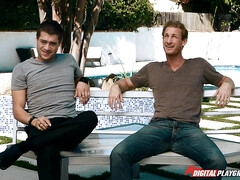 Tussi, Braunhaarige, Hundestellung, Lecken, Natürlichen titten, Piercing, Pool, Muschi