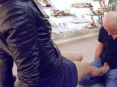 Schwarz, Spermaladung, Schwarz, Fussjob