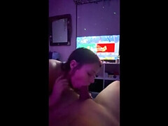 9 Minutes of Amazing Blowjob - Petite Brunette Teen Gives Sloppy Head