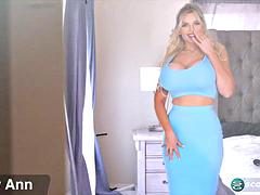 Katy Ann Flaunts Massive Tits in Bra Show