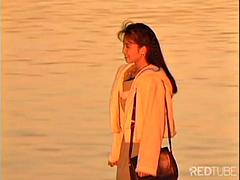 アジア人, デカチン, フェラチオ, カップル, 手コキする, 日本人, なめる