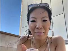 Amateur, Asiático, Gorda, Lesbiana, Masturbación, Al aire libre