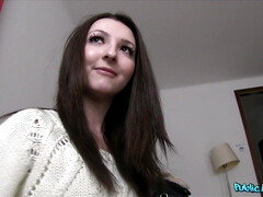 Braunhaarige, Süss, Tschechisch, Hundestellung, Handjob, Pov, Schüchtern, Titten