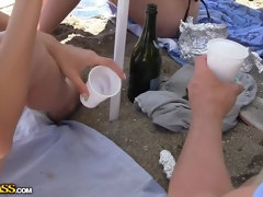 Playa, Universidad, Grupo, Masturbación, Público