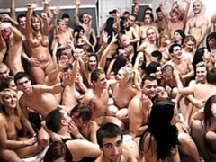 Blasen, Braunhaarige, Gruppe, Handjob, Hardcore, Orgie, Tätowierung, Jungendliche (18+)