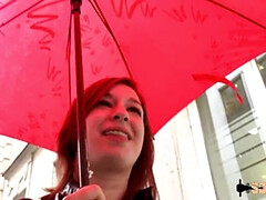 Leie, In den arsch, Französisch, Lingerie, Rotschopf, Schlampe, Spanner