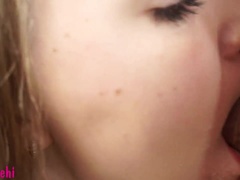 Enthousiasteling, Pijpbeurt, Bruinharig, Stel, Sperma, Lul, Hd, Zuigen