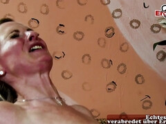 Enthousiasteling, Blond, Duits, Hardcore, Rijpe lesbienne, Moeder die ik wil neuken, Tieten likken