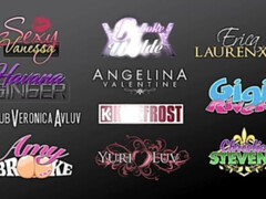 Brunette brune, Doigter, Talons, Léchez, Chatte, Rasée, Tatouage, Nénés