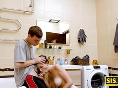 Grosser arsch, Grosser schwanz, Blasen, Braunhaarige, Paar, Natürlichen titten, Rasiert, Jungendliche (18+)