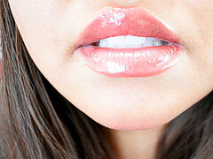 "Tongue and gullet: ""Cum all over my lips"""