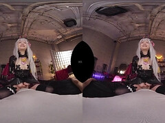 Perverted asian cosplay bimbo crazy VR movie