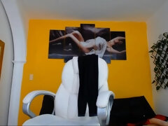 Grote kont, Bruinharig, Schattig, Latijnse vrouw, Softcore pornografie, Alleen, Webcamera