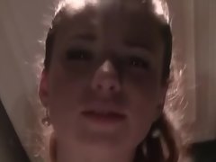 Anaal, Pijpbeurt, Sperma in gezicht, Openbaar, Roodharige vrouw, Trio