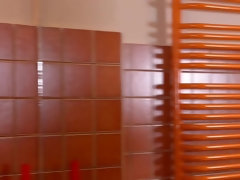 Arsch, Fingern, Einschiebung, Küche, Orgasmus, Muschi, Strümpfe, Spielzeuge