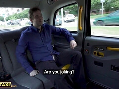 Female Fake Taxi Blonde MILF with a big pair of juggs and great ass fucking - Blowjob