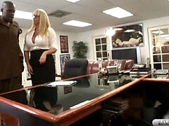 Karen Fisher Takes BBC from Lex Steele - Big Cock Cumshot on Her Boobs!