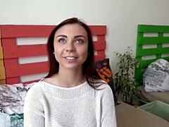 Pijpbeurt, Bruinharig, Vrouw, Fetisj, Hd, Ondergoed, Orgasme, Tiener