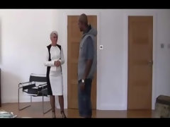 Old And Young Interracial Sex With Short-Haired MILF